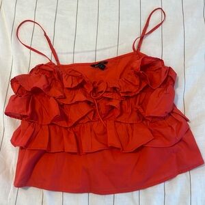 Express ruffle tank top